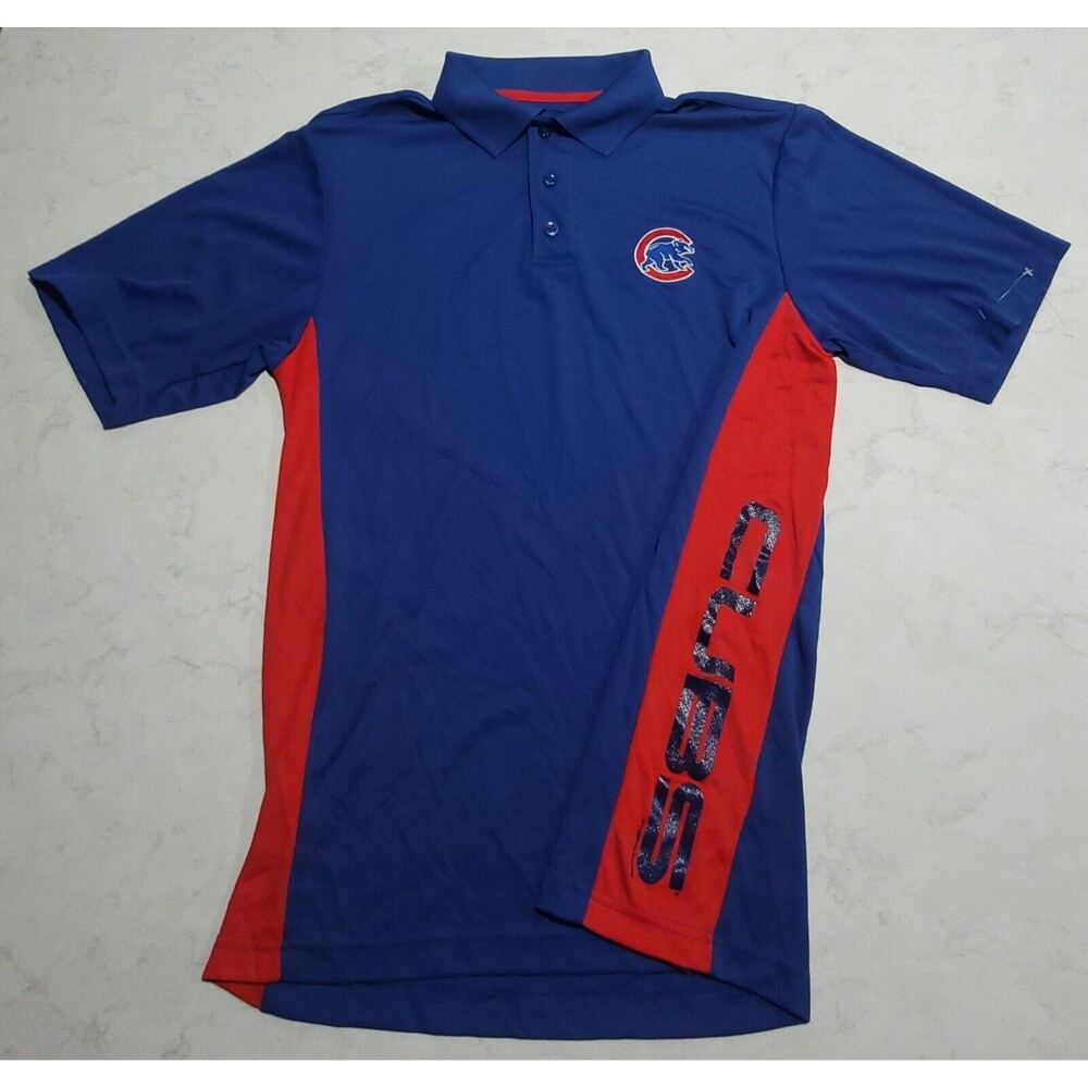 MLB Chicago Cubs Genuine Merchandise Polo Shirt Medium NWOT Embroidered Logo